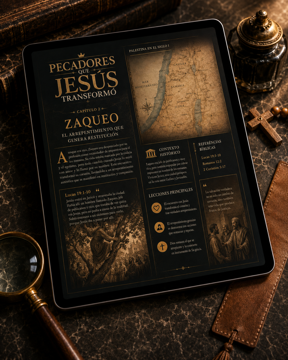 Páginas del estudio Pecadores que Jesús Transformó